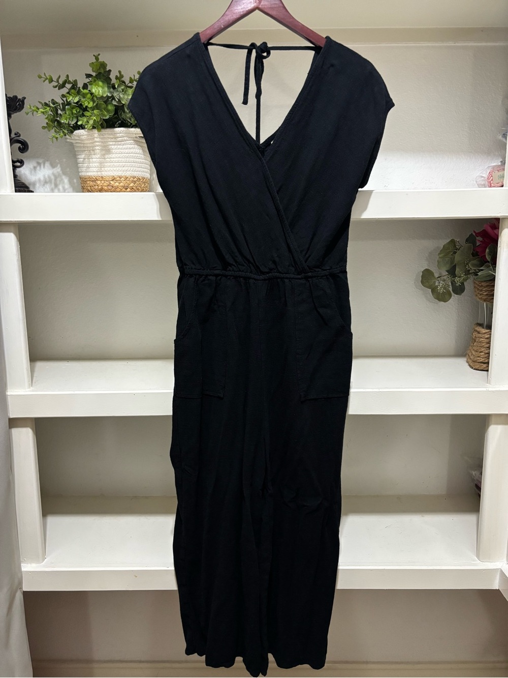 Universal Thread Black One-Shoulder Jumpsuit